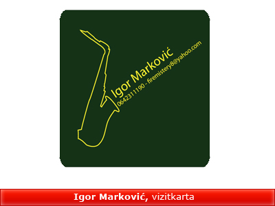 Igor Markovic, vizit karta