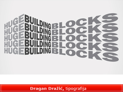 Dragan Drazic, tipografija