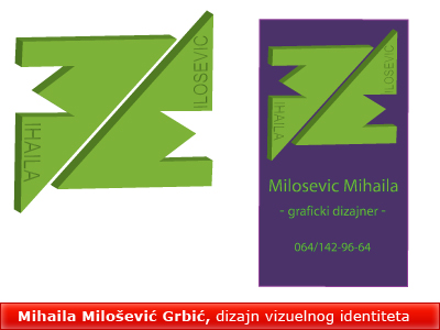 Mihaila Milosevic Grbic, logotip i vizitkarta