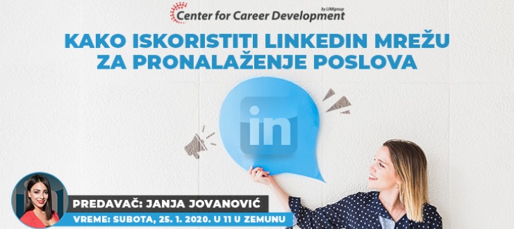 Infomacije o održavanju seminara Kako iskoristiti potencijale Linkedin mreže